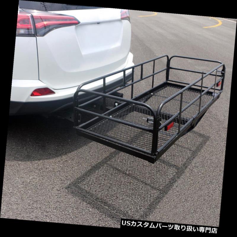 カーゴ ルーフ キャリア 60 "折りたたみ車トラック荷物貨物キャリアバスケットラックヒッチハウラーレシーバー 60" Folding Car Truck Luggage Cargo Carrier Basket Rack Hitch Hauler Receiver 【並行輸入品】｜カスタムパーツ WORLD倉庫