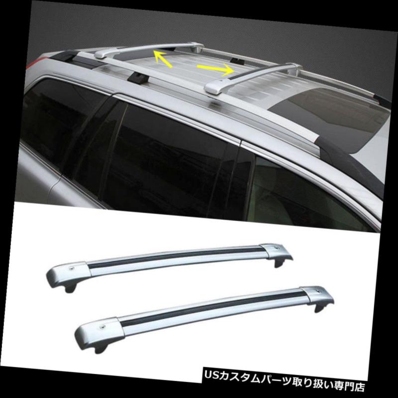 カーゴ ルーフ キャリア キャデラックSRX 2010-2016用カーゴルーフラックサイドレールバーラゲッジキャリア Fit For Cadillac SRX 2010-2016 Cargo Roof Rack Side Rails Bars Luggage Carriers 【並行輸入品】