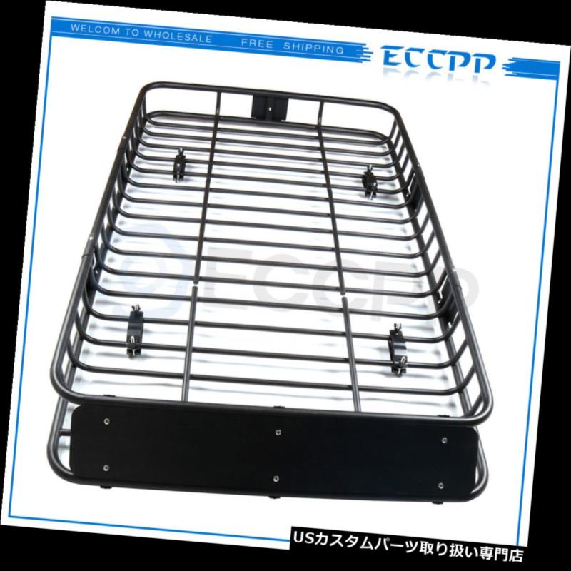 カーゴ ルーフ キャリア ユニバーサル64 "ブラックルーフラックエクステンションカーゴトップラゲッジホールディングキャリアバスケット Universal 64" Black Roof Rack Extension Cargo Top Luggage Hold Carrier Basket 【並行輸入品】|カスタムパーツ WORLD倉庫