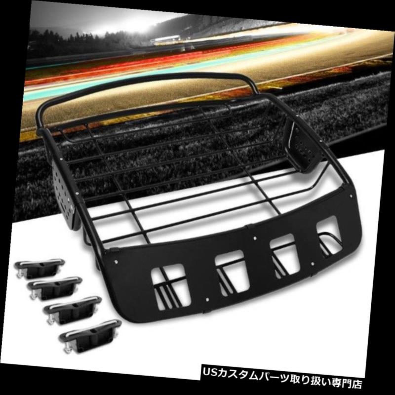 カーゴ ルーフ キャリア 39 "X38.5" X8 "ユニバーサルブラックマイルドスチールルーフラックカーゴ荷物バスケット/キャリア 39"X38.5"X8" Universal Black Mild Steel Roof Rack Cargo Luggage Basket/Carrier 【並行輸入品】｜カスタムパーツ WORLD倉庫