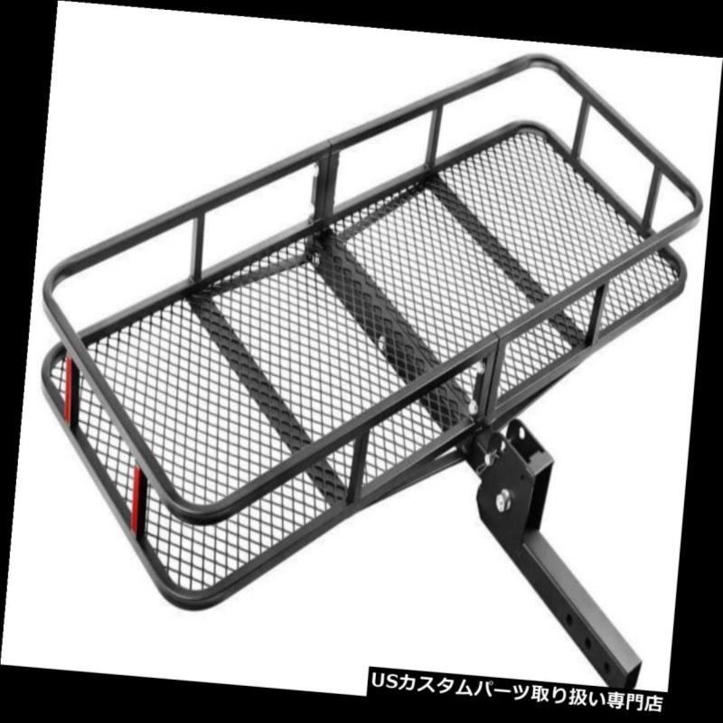 カーゴ ルーフ キャリア ヒッチマウント貨物バスケット折りたたみ貨物キャリア荷物バスケット60 "L x 24" W x 6 "H Hitch Mount Cargo Basket Folding Cargo Carrier Luggage Basket 60"L x 24"W x 6" H 【並行輸入品】|カスタムパーツ WORLD倉庫