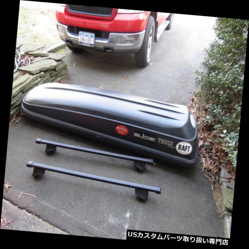 【楽天市場】カーゴ ルーフ キャリア 取り付け金具付きThule Frontierラージトップキャリア貨物ボックス ルーフラック Thule