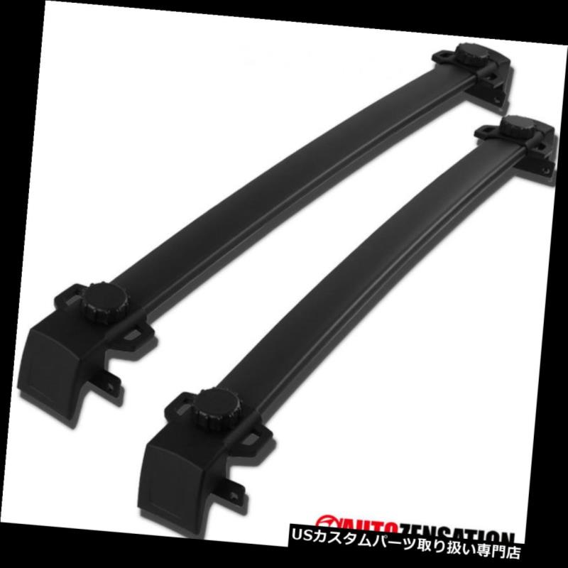カーゴ ルーフ キャリア 17-18ジープコンパスブラックルーフクロスバークロスバーラック荷物荷台 17-18 Jeep Compass Black Roof Crossbars Cross Bars Rack Luggage Cargo Carrier 【並行輸入品】|カスタムパーツ WORLD倉庫