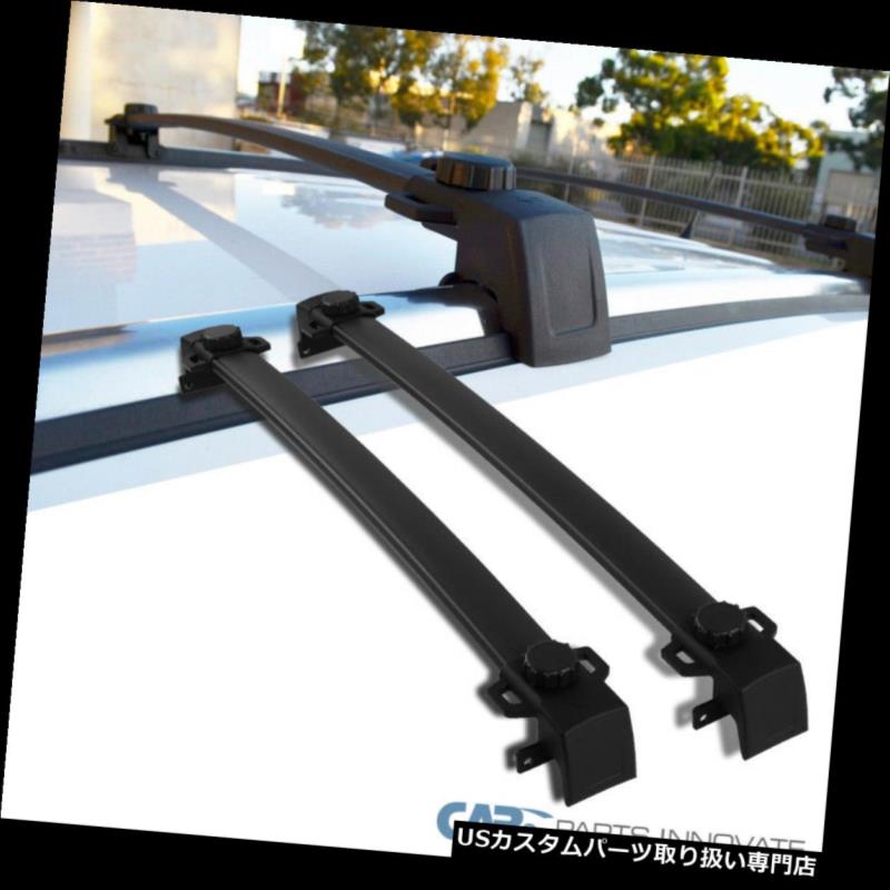 カーゴ ルーフ キャリア ジープ17-18コンパスブラックルーフクロスバークロスバーラック荷物荷台 Jeep 17-18 Compass Black Roof Cross Bars Crossbars Rack Luggage Cargo Carrier 【並行輸入品】｜カスタムパーツ WORLD倉庫