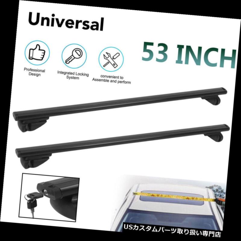 カーゴ ルーフ キャリア 53 "ユニバーサルカートップ荷物ルーフラッククロスバーキャリア調節可能ウィンドウQC 53" Universal Car Top Luggage Roof Rack Cross Bar Carrier Adjustable Window QC 【並行輸入品】|カスタムパーツ WORLD倉庫
