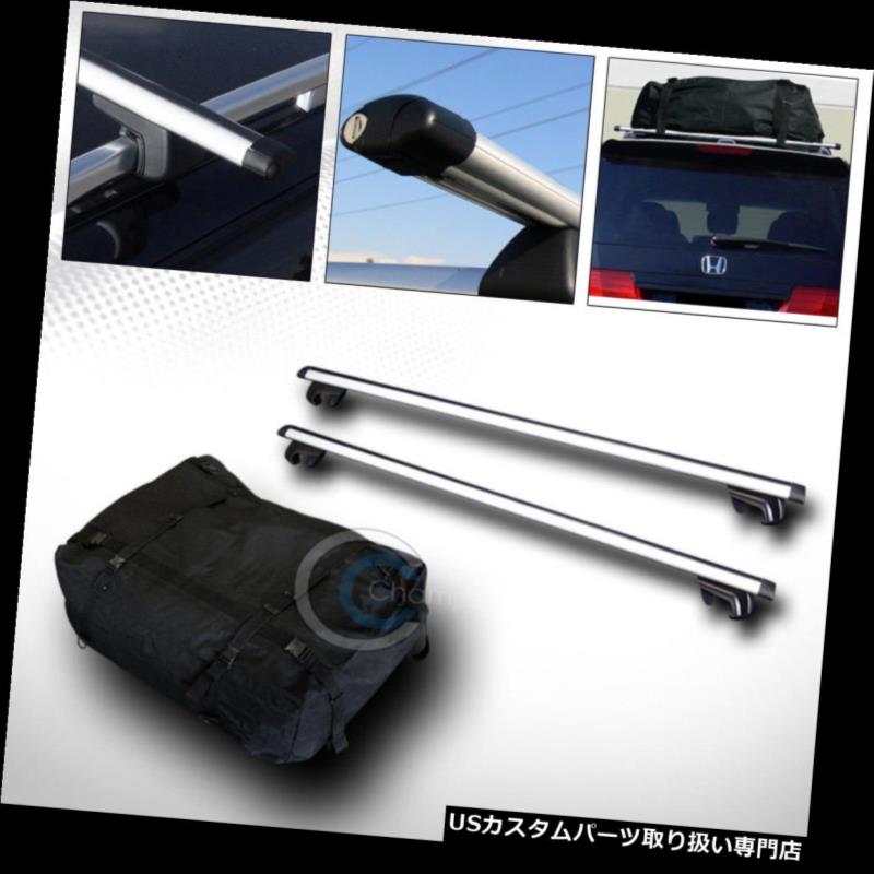 カーゴ ルーフ キャリア 50 "シルバーオーバルアジャスタブルルーフラッククロスバー+ウォータープルーフ FカーゴキャリアバッグC7 50" SILVER OVAL ADJUSTABLE ROOF RACK CROSS BARS+WATERPROOF CARGO CARRIER BAG C7 【並行輸入品】|カスタムパーツ WORLD倉庫
