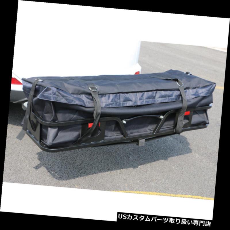 カーゴ ルーフ キャリア 耐水性 tオックスフォード織物貨物輸送用バッグブラック（57.08 x 19.69 x 15.75） \