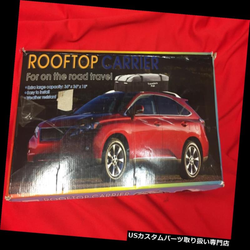 カーゴ ルーフ キャリア 車ヴァンSuvの屋根の上の貨物棚のキャリアの天候の抵抗力がある荷物旅行 Car Van Suv Roof Top Cargo Rack Carrier Weather Resistant Luggage Travel 【並行輸入品】