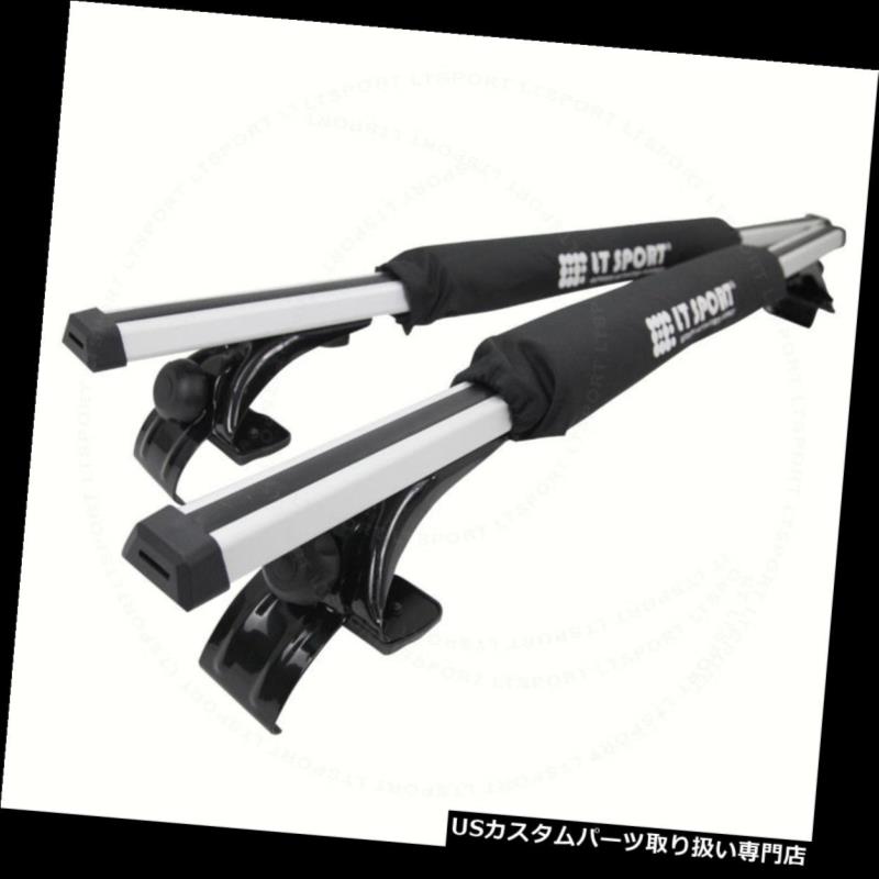 カーゴ ルーフ キャリア ユニバーサルフィットアルミルーフラックセダントップアジャスタブルクロスバー+ラップパッドコンボ Universal Fit Aluminum Roof Rack Sedan Top Adjustable Cross Bars +Wrap Pad Combo 【並行輸入品】|カスタムパーツ WORLD倉庫