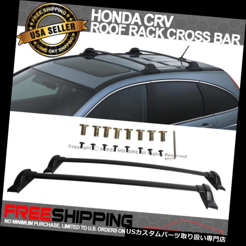 カーゴ ルーフ キャリア 07-10ホンダCRV CR-V OEスタイルブラックトップルーフラッククロスバーにフィット Fits 07-10 Honda CRV CR-V OE Style Black Top Roof Rack Cross Bar 【並行輸入品】|カスタムパーツ WORLD倉庫