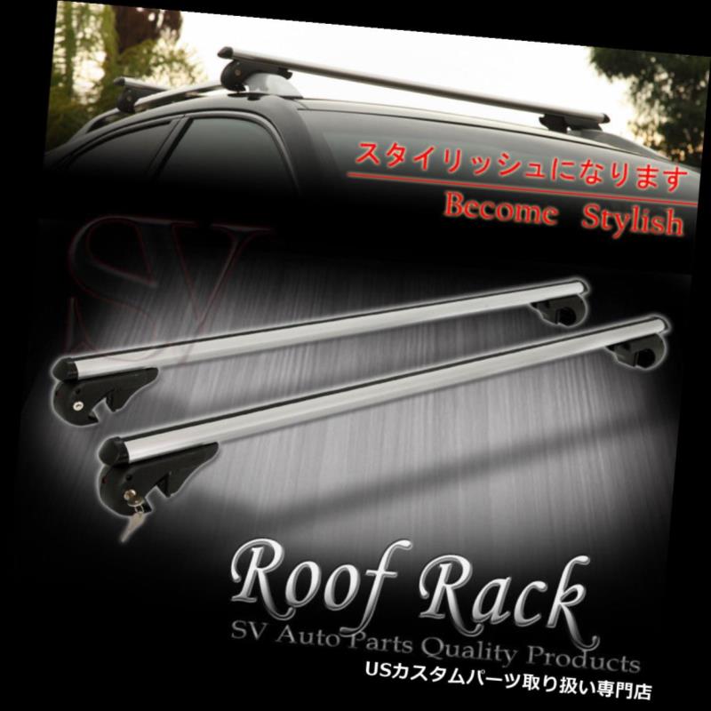 カーゴ ルーフ キャリア ルーフトップラックシルバークロスバー+ロック S KAYAKスキーバイクアタッチメント用キット ROOF TOP RACK SILVER CROSSBARS+LOCKS KIT FOR KAYAK SKI BIKE ATTACHMENT 【並行輸入品】