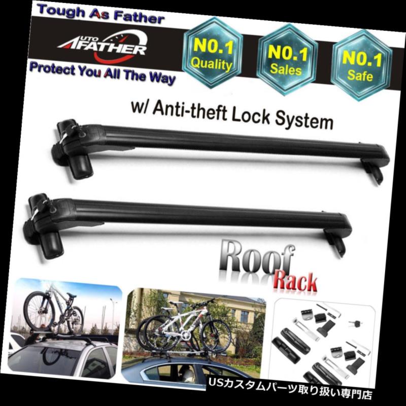 カーゴ ルーフ キャリア 43 'ルーフラッククロスバーカヤックスキースノーボード貨物キャリア用4または5ドア車 43'' Roof Rack Cross Bars Kayak Ski Snowboard Cargo Carrier for 4 or 5 Door Cars 【並行輸入品】