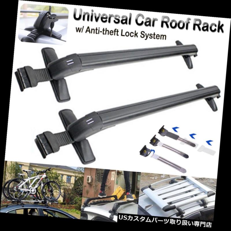 カーゴ ルーフ キャリア 盗難防止ロックシステム43 "が付いている普遍的な屋根の棚のクロスバーの貨物運送業者 Universal Roof Rack Cross Bar Cargo Carrier with Anti theft Lock System 43'' 【並行輸入品】|カスタムパーツ WORLD倉庫