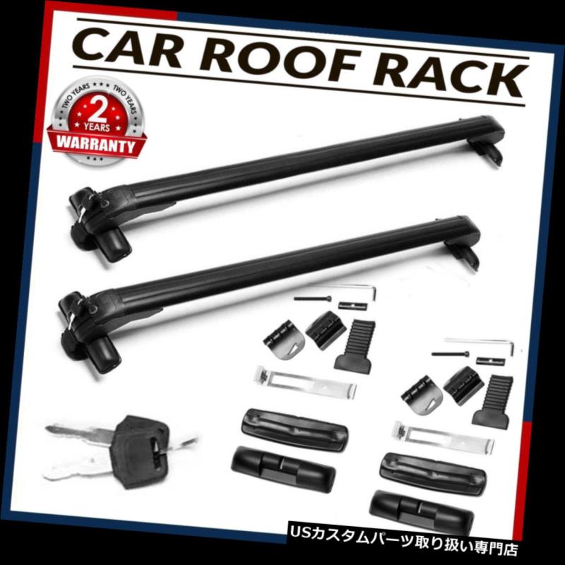 カーゴ ルーフ キャリア ユニバーサルルーフラッククロスバーBLK貨物キャリアw車用盗難防止ロックシステム Universal Roof Rack Cross Bar BLK Cargo Carrier w Anti-theft Lock System for Car 【並行輸入品】｜カスタムパーツ WORLD倉庫