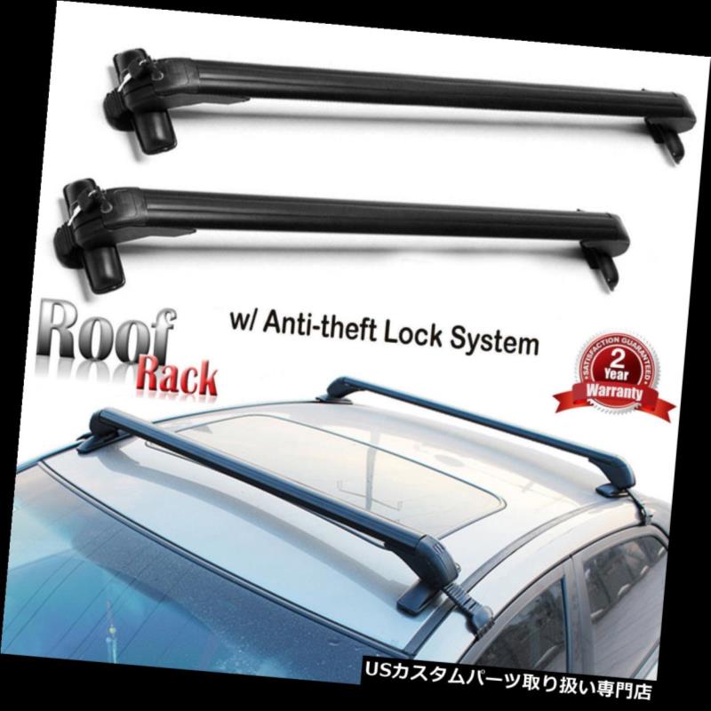 カーゴ ルーフ キャリア 新ルーフラッククロスバーカーゴキャリアw盗難防止用ロックシステムユニバーサル New Roof Rack Cross Bar Cargo Carrier w Anti-theft Lock System Universal For Car 【並行輸入品】|カスタムパーツ WORLD倉庫