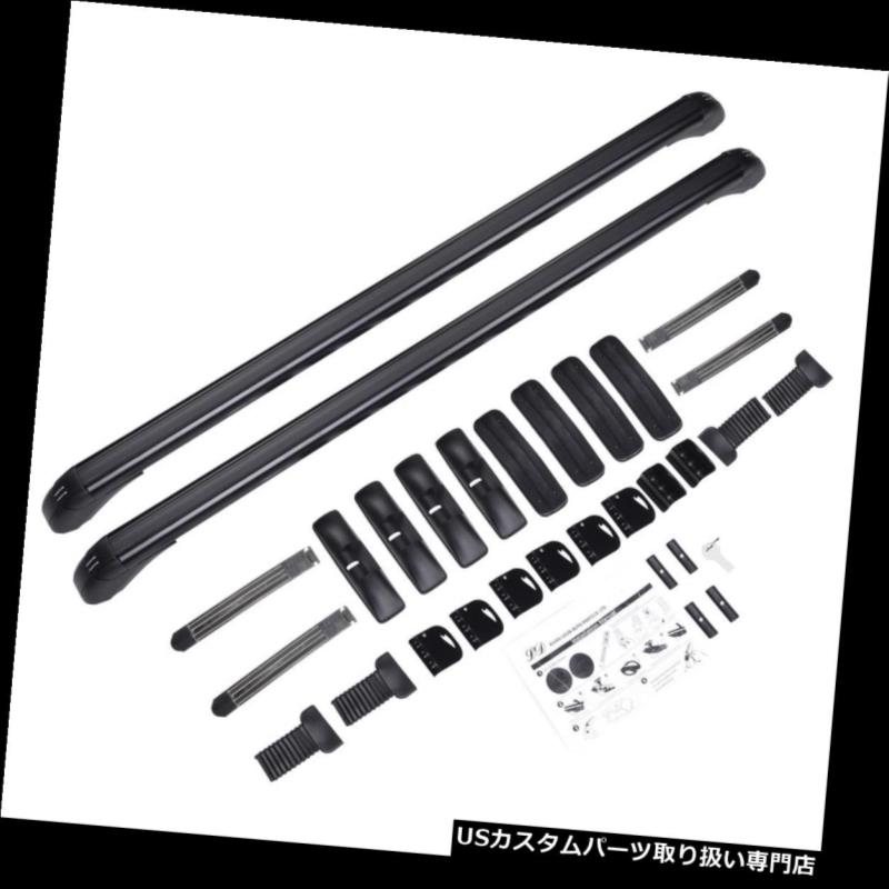 カーゴ ルーフ キャリア ユニバーサルペアカールーフトップラッククロスバー荷物カーゴキャリアアルミフレーム Universal Pair Car Roof Top Rack Cross Bars Luggage Cargo Carrier Aluminum Frame 【並行輸入品】|カスタムパーツ WORLD倉庫