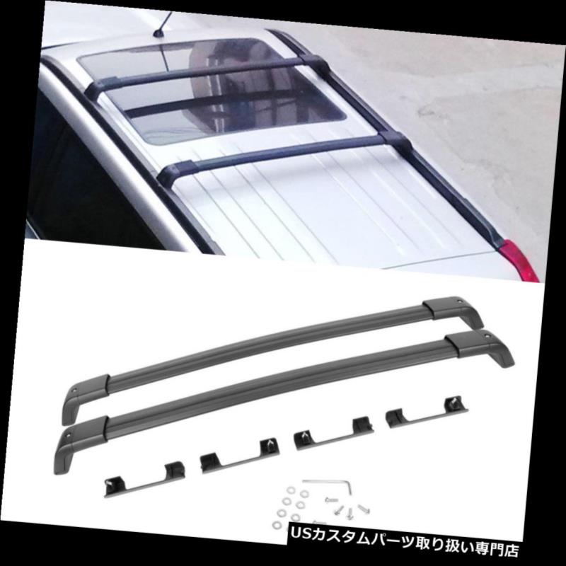 カーゴ ルーフ キャリア 2008-2016日産エクストレイル1ペアブラックアルミトップルーフラッククロスバー用 For 2008-2016 Nissan X-Trail 1 Pair Black Aluminum Top Roof Rack Cross Bar 【並行輸入品】|カスタムパーツ WORLD倉庫
