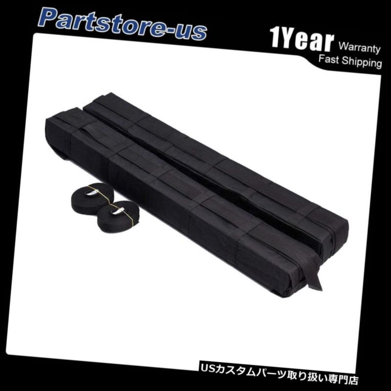 カーゴ ルーフ キャリア ソフトルーフラック貨物キャリア車SUVヴァンスキートップ荷物ホルダーポータブルブラック Soft Roof Rack Cargo Carrier Car SUV Van Ski Top Luggage Holder Portable Black 【並行輸入品】