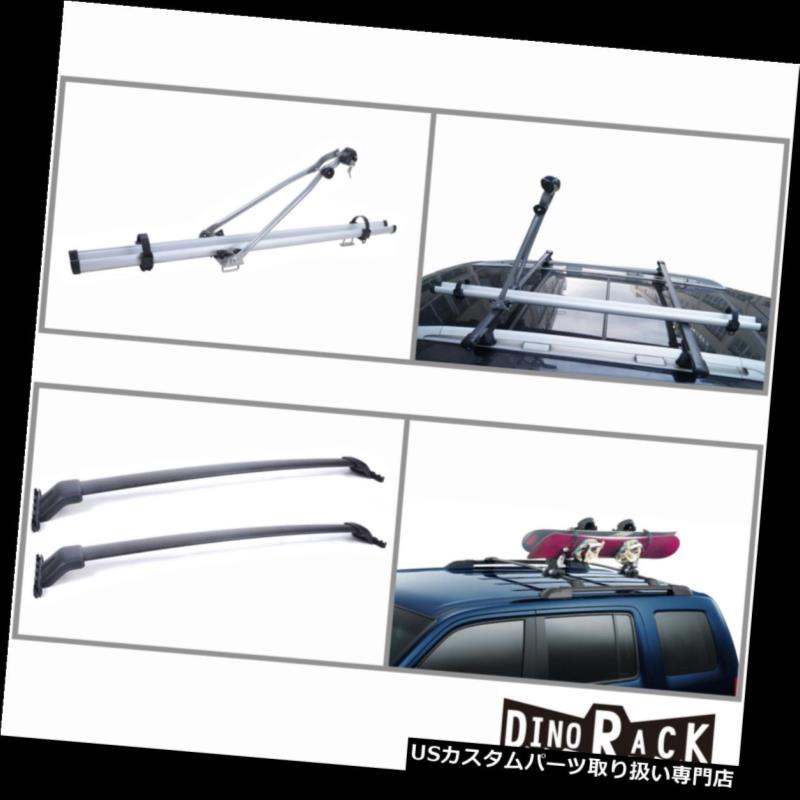 カーゴ ルーフ キャリア 09-15ホンダパイロットブラックアルミルーフラッククロスバー+自転車直立キャリア Fit 09-15 Honda Pilot Blk Aluminum Roof Rack Cross Bars+Bicycle Upright Carrier 【並行輸入品】｜カスタムパーツ WORLD倉庫