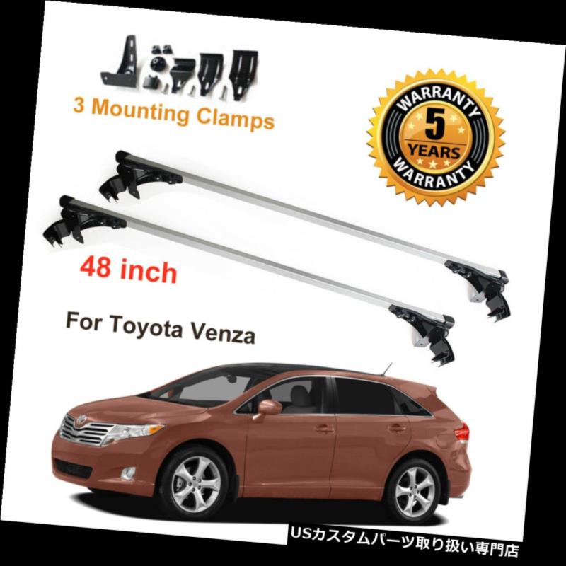 カーゴ ルーフ キャリア Toyota Venza 2009 2010 2011カールーフクロスバーカーゴ荷物キャリアラック For Toyota Venza 2009 2010 2011 Car Roof Cross Bar Cargo Luggage Carrier Rack US 【並行輸入品】