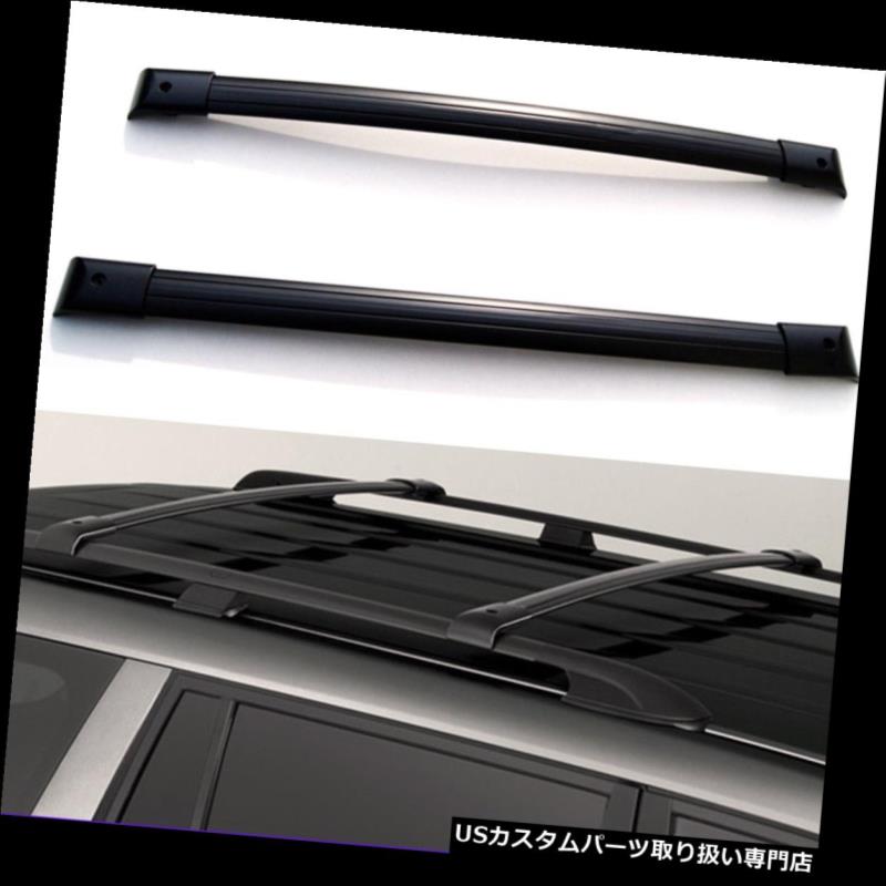 カーゴ For 07 13 Carries Bars Top Pair Aluminum Rack Aluminum 車用品 Black Rail Acura 1 Roof 車用品 ルーフラック Cross 車用品 バイク用品 キャリア ラック 1ペアブラックアルミルーフラッククロスバートップレールキャリー07 13アキュラmdx 07 13 キャリア