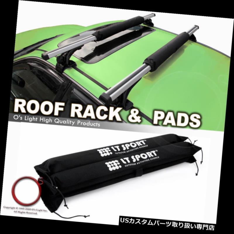 カーゴ ルーフ キャリア セダン/ハッチバック k /ワゴンルーフトップクロスバーラックキャリークロスバー+プロテクションパッド Sedan/Hatchback/Wagon Roof Top Crossbar Rack Carry Cross Bars + Protection Pad 【並行輸入品】｜カスタムパーツ WORLD倉庫