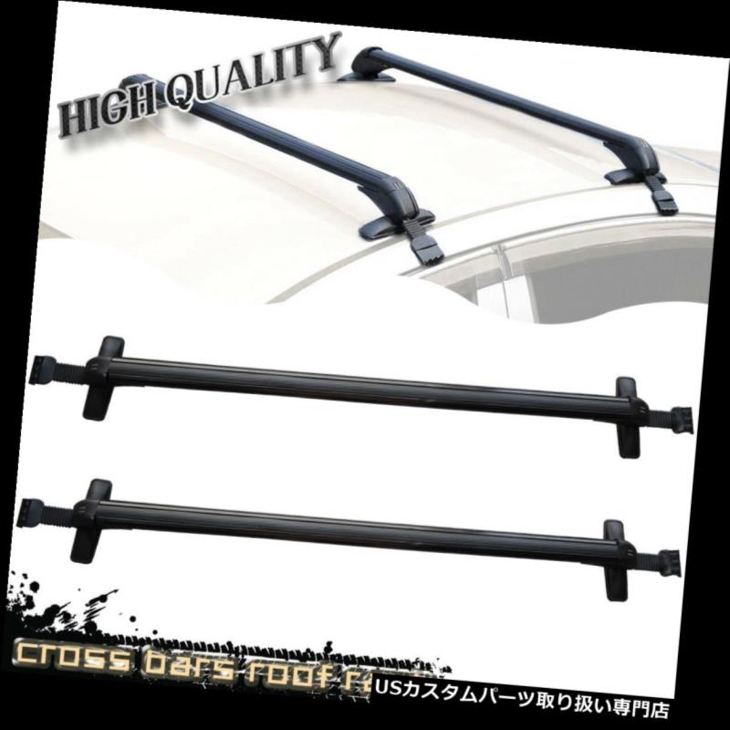 カーゴ ルーフ キャリア ユニバーサルカートップルーフクロスバー荷物貨物キャリアラックw / 2種類クランプ Universal Car Top Roof Cross Bar Luggage Cargo Carrier Rack w/ 2 Kinds Clamp 【並行輸入品】|カスタムパーツ WORLD倉庫