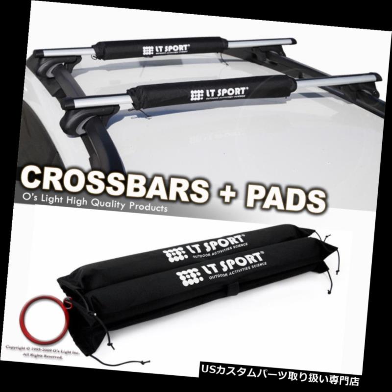 カーゴ ルーフ キャリア BMW 3/5シリーズワゴンルーフラックアルミクロスバートップキャリア+保護パッド BMW 3/5-series Wagon Roof Rack Aluminum Cross Bar Top Carrier + Protection Pad 【並行輸入品】