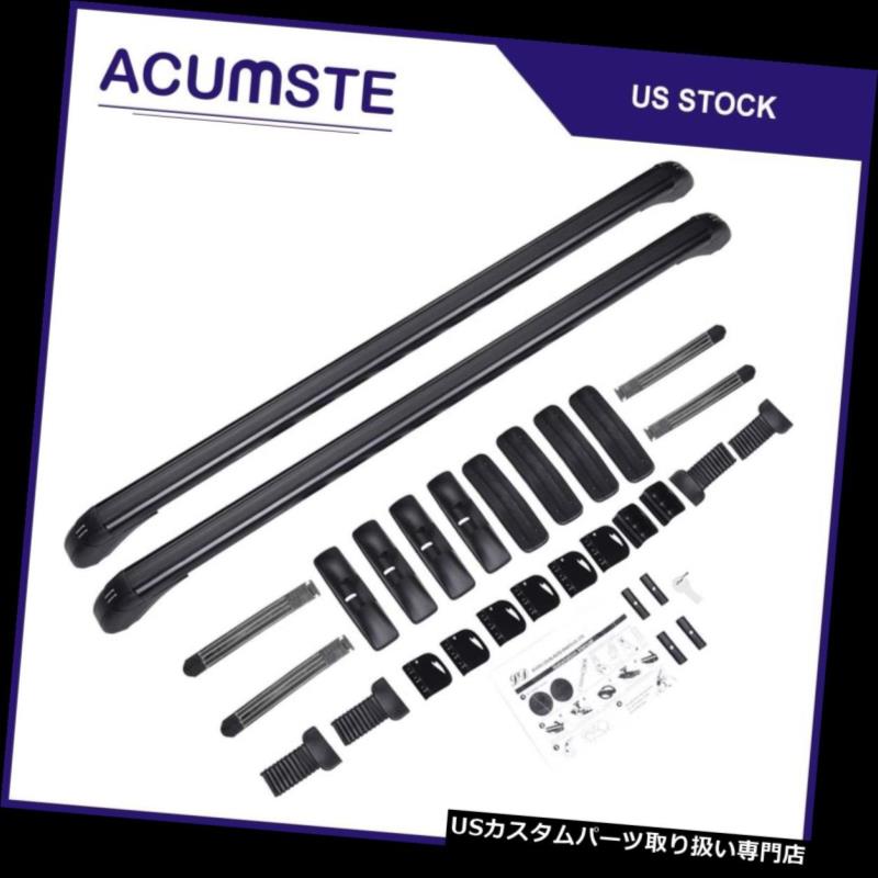 カーゴ ルーフ キャリア 2x 39 "カールーフトップラッククロスバー荷物カーゴラックキャリアアルミユニバーサル 2x 39" Car Roof Top Rack Cross Bar Luggage Cargo Rack Carrier Aluminum Universal 【並行輸入品】|カスタムパーツ WORLD倉庫