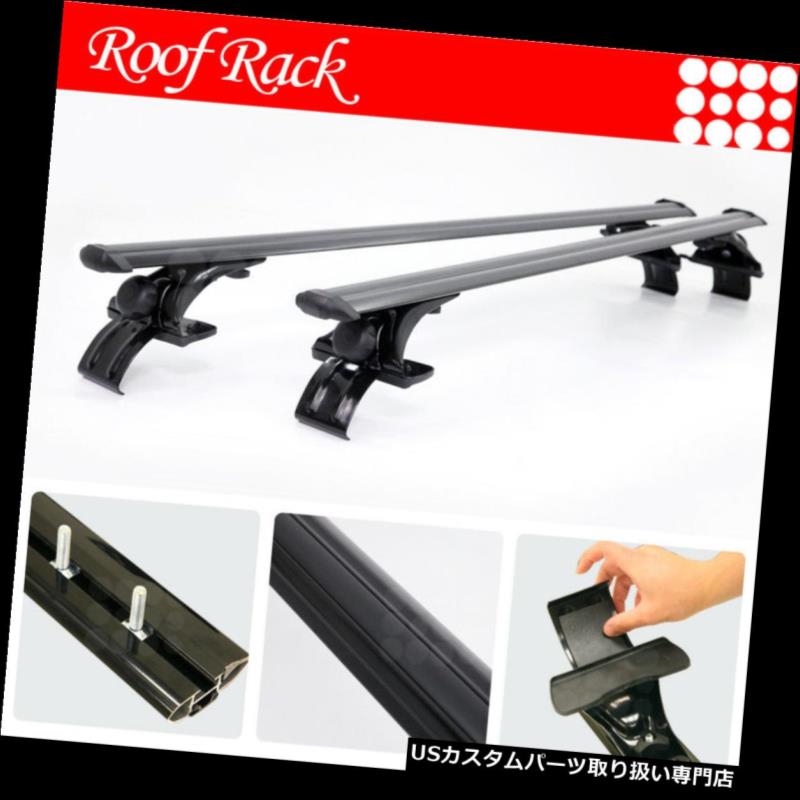 カーゴ ルーフ キャリア Acura / Audi / BMW 48 "ブラックアルミルーフラックAERODYNAMICクロスバーキャリアにフィット Fit Acura/Audi/BMW 48" Black Aluminum Roof Rack AERODYNAMIC Cross Bars Carrier 【並行輸入品】｜カスタムパーツ WORLD倉庫