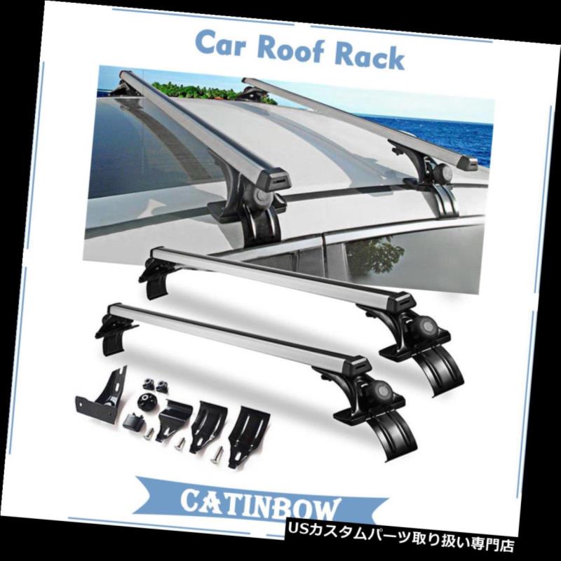 カーゴ ルーフ キャリア カートップルーフクロスバー荷物カーゴキャリアラックSUV（3種類）クランプユニバーサル Car Top Roof Cross Bar Luggage Cargo Carrier Rack SUV w/ 3 Kinds Clamp Universal 【並行輸入品】｜カスタムパーツ WORLD倉庫 47,850円