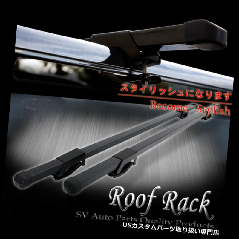 新発売の爆買い 車用品 バイク用品 車用品 キャリア ラック ルーフラック カーゴ ルーフ キャリア フィットスクエアルーフトップレールラッククロスバーコンパチブルカヤックスキーバイクキャリア Fit Square Car Roof Top Rail Rack Crossbarss Compatible