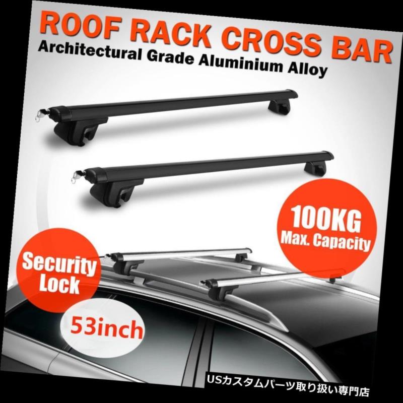 カーゴ ルーフ キャリア 53インチ135 cm調節可能なクロスバークロスバールーフラック荷物荷物キャリアWX 53 Inch 135cm Adjustable Cross Bars Crossbar Roof Rack Luggage Cargo Carrier WX 【並行輸入品】|カスタムパーツ WORLD倉庫