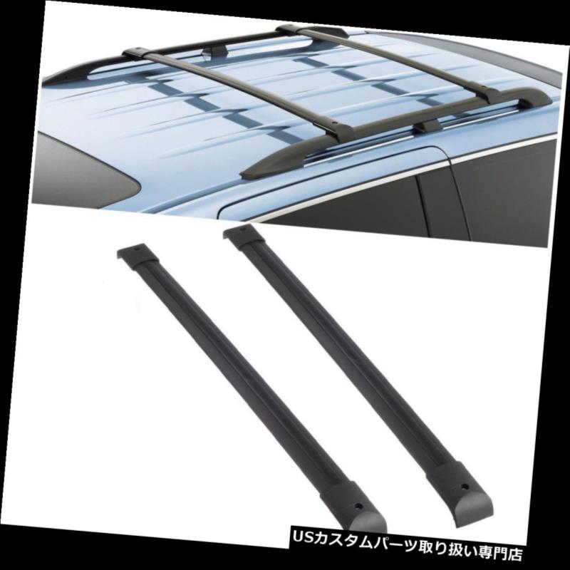 For キャリア Bars ルーフ Pair Roof Pilot World倉庫 ルーフラック Black 車用品 カーゴ Rack Al 03 08 Carries店車用品 バイク用品 03 08ホンダパイロット用1ペアブラックアルルーフラッククロスバートップレールキャリー 1 For Rail Honda キャリア ラック