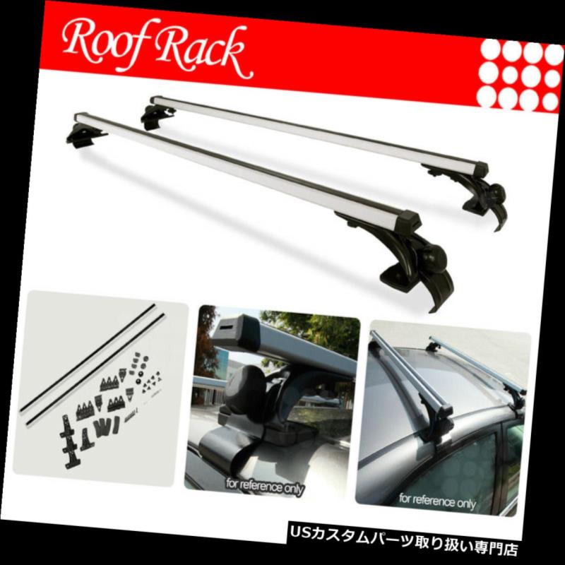 カーゴ ルーフ キャリア フォルクスワーゲンボルボネイキッドルーフトップラックアルミクロスバー荷物キャリアにフィット Fit Volkswagen Volvo Naked Rooftop Rack Aluminum Cross Bars Luggage Carrier 【並行輸入品】