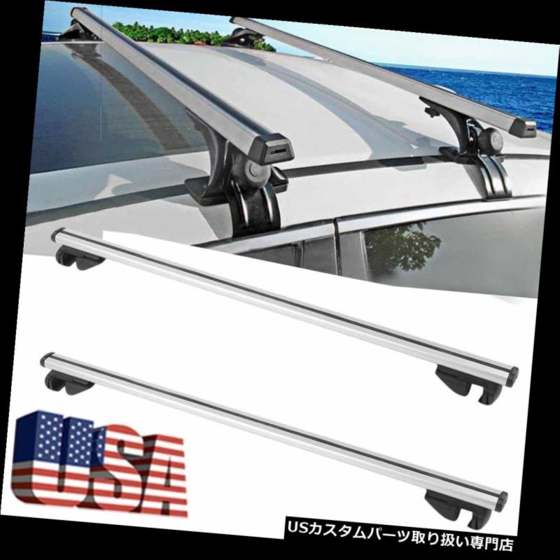 カーゴ ルーフ キャリア w /ロックカートップルーフラックアルミクロスバーカーゴ荷物キャリアユニバーサルSA w/ Lock Car Top Roof Rack Aluminum Cross Bars Cargo Luggage Carrier Universal SA 【並行輸入品】｜カスタムパーツ WORLD倉庫