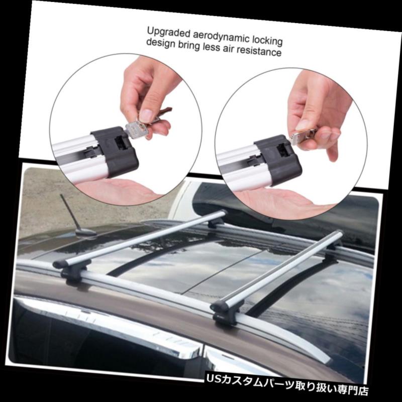 カーゴ ルーフ キャリア ユニバーサルカートップルーフクロスバー荷物貨物キャリアラックSUVクランプ Universal Car Top Roof Cross Bar Luggage Cargo Carrier Rack SUV Clamp 【並行輸入品】｜カスタムパーツ WORLD倉庫