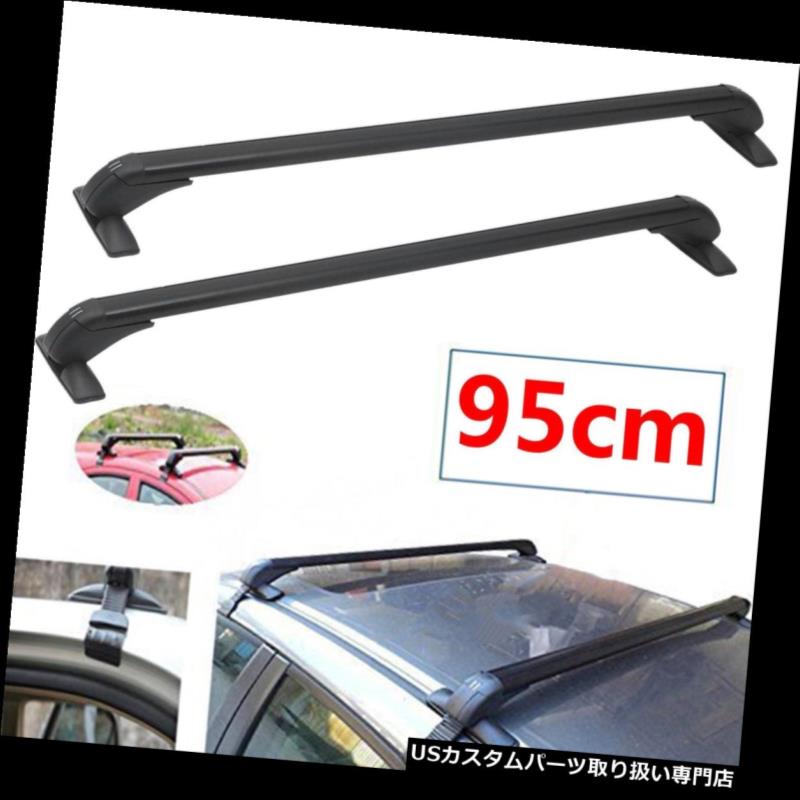 カーゴ ルーフ キャリア 2×37.5 "カークロスバートップ荷物ルーフラックカーゴキャリアアルミユニバーサル 2x 37.5" Car Cross Bar Top Luggage Roof Rack Cargo Carrier Aluminum Universal 【並行輸入品】|カスタムパーツ WORLD倉庫