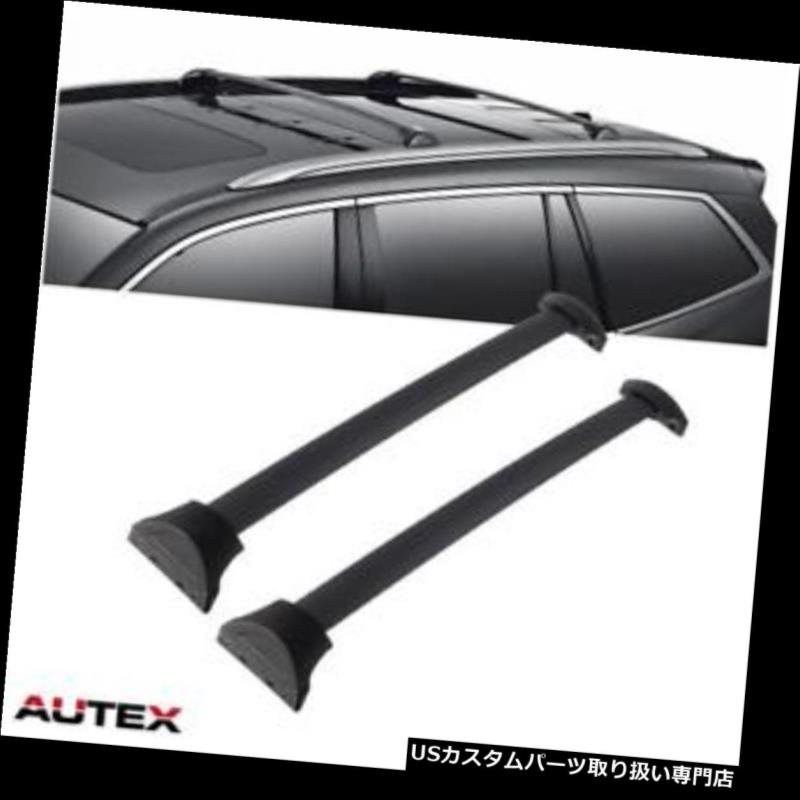 カーゴ ルーフ キャリア 2016-2017年ホンダパイロットAUTEXブラッククロスバールーフラックトップカーゴキャリア For 2016-2017 Honda Pilot AUTEX Black Cross Bars Roof Rack Top Cargo Carrier 【並行輸入品】｜カスタムパーツ WORLD倉庫