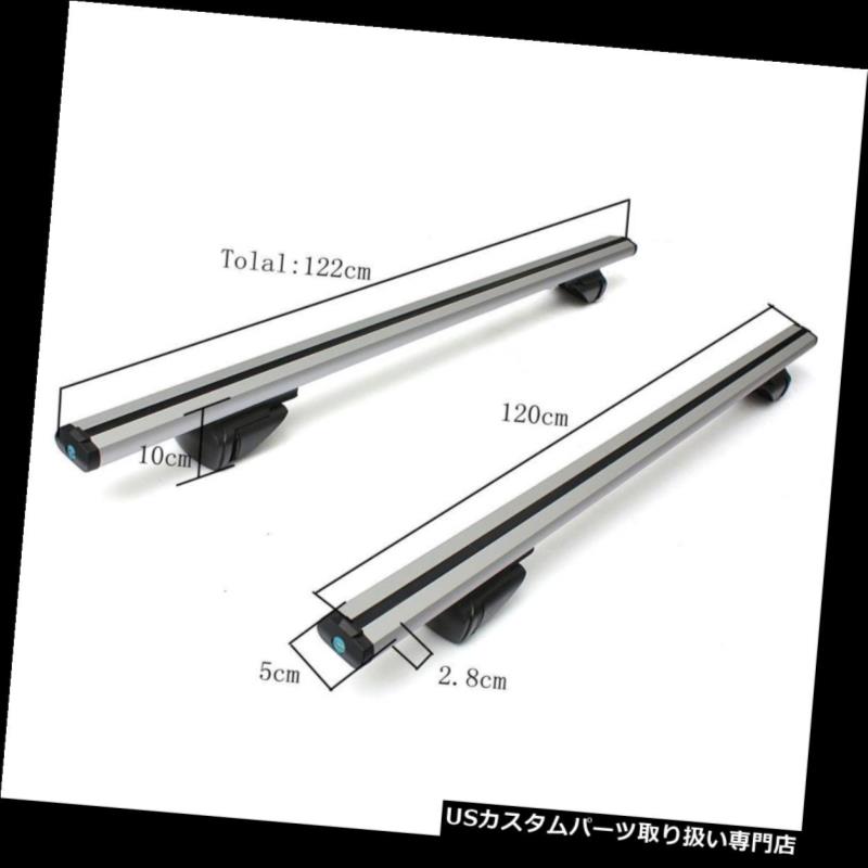カーゴ ルーフ キャリア 48 "アルミカートップ荷物ルーフラッククロスバーキャリア調節可能な窓枠 48" Aluminum Car Top Luggage Roof Rack Cross Bar Carrier Adjustable Window Frame 【並行輸入品】｜カスタムパーツ WORLD倉庫