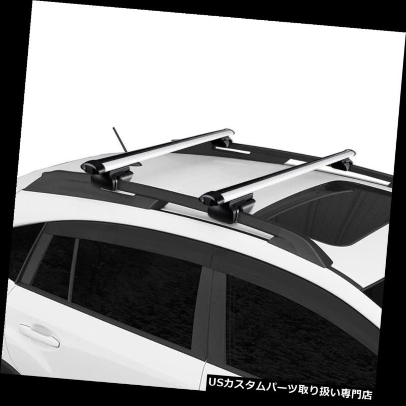 カーゴ ルーフ キャリア 2&times;48 "カークロスバートップ荷物ルーフラック貨物キャリアSUVアルミユニバーサル 2x 48" Car Cross Bar Top Luggage Roof Rack Cargo Carrier SUV Aluminum Universal 【並行輸入品】｜カスタムパーツ WORLD倉庫