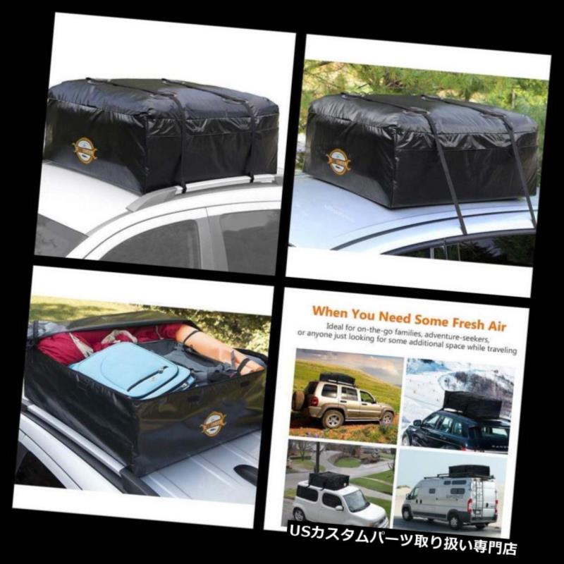 カーゴ ルーフ キャリア ユニバーサルカールーフトップカーゴキャリア防水ソフトルーフトップバッグラゲッジトートバッグ Universal Car Roof Top Cargo Carrier Waterproof Soft Rooftop Bag Luggage Tote 【並行輸入品】