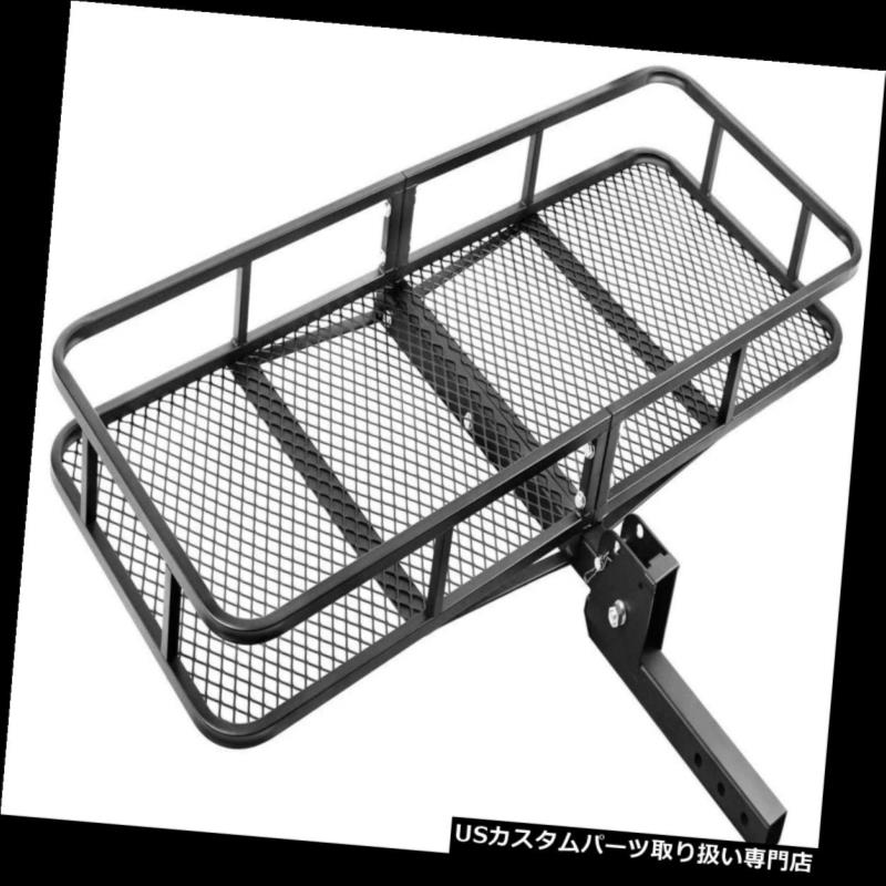 カーゴ ルーフ キャリア 車ヴァンSUV折りたたみ貨物バスケットラックヒッチマウント車両荷物キャリア500 Lb Car Van SUV Folding Cargo Basket Rack Hitch Mount Vehicle Luggage Carrier 500Lb 【並行輸入品】｜カスタムパーツ WORLD倉庫