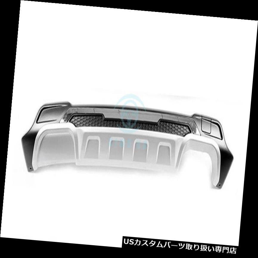リアバンパー プロテクター ジープコンパス2017リアバンパープロテクターガードボードターボディフューザーリップ用フィット Fit For Jeep Compass 2017 Rear Bumper Protector Guard Board Turbo Diffuser Lip 【並行輸入品】