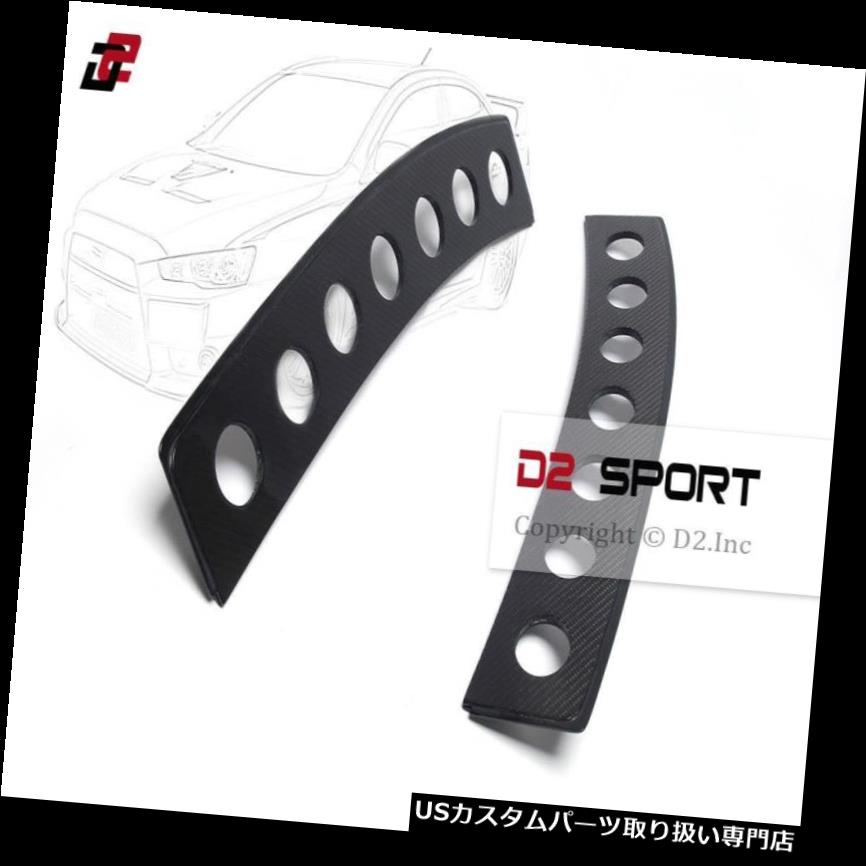 ウィンドウルーバー 三菱エボリューションXランサーEVO 10用カーボンファイバーリアウィンドウベントルーバー Carbon Fiber Rear Window Vents Louvers for Mitsubishi Evolution X Lancer EVO 10 【並行輸入品】