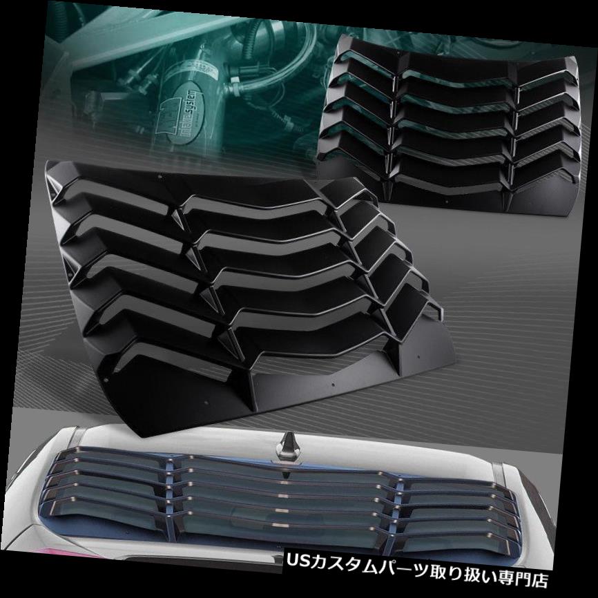 ウィンドウルーバー 黒いABS後部窓の覆いの日曜日の陰影のフィット16-18のホンダシビック4DR /セダン BLACK ABS REAR WINDOW LOUVERS COVER SUN SHADE FIT 16-18 HONDA CIVIC 4DR/SEDAN 【並行輸入品】