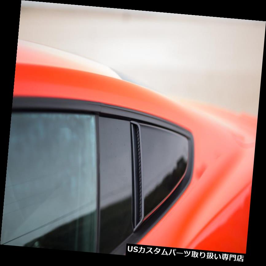 ウィンドウルーバー Roush 2015-2019マスタングクォーターウィンドウスクープルーバーブラック421881 GT V6エコブースト Roush 2015-2019 Mustang Quarter Window Scoop Louver Black 421881 GT V6 EcoBoost 【並行輸入品】