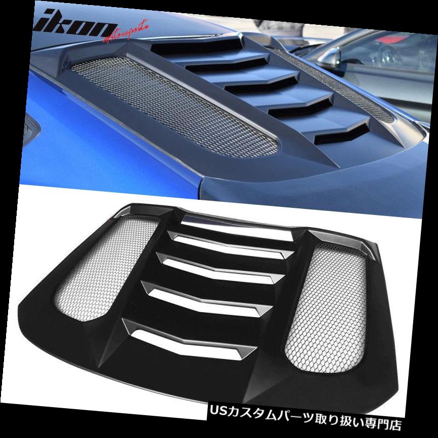 ウィンドウルーバー 15-18フォードマスタングIKON V2スタイルウィンドウルーバーバイザーガード - ABSに適合 Fits 15-18 Ford Mustang IKON V2 Style Window Louver Visors Guards - ABS 【並行輸入品】