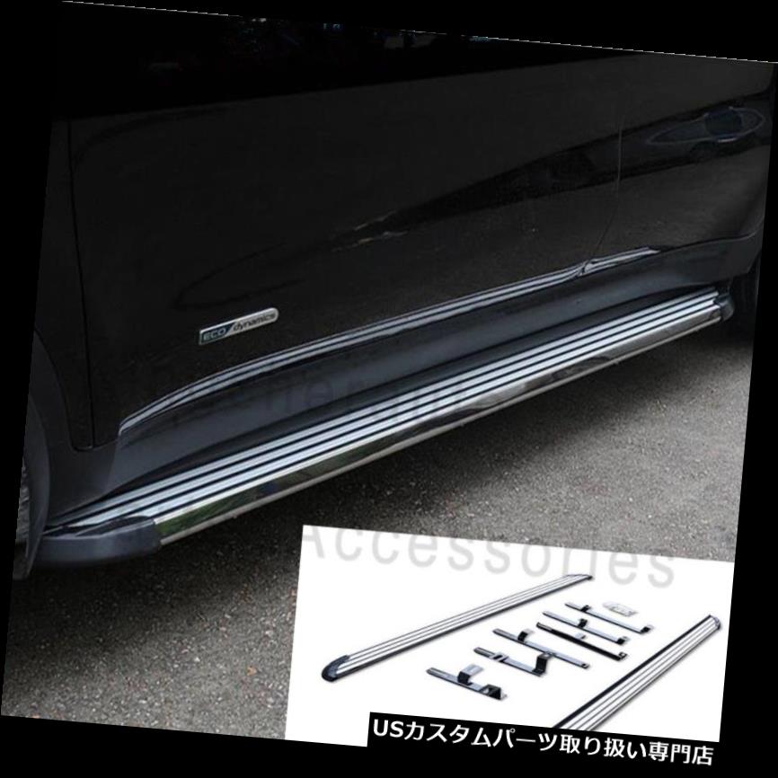 サイドステップ 2ピースアルミランニングボードNerfバーサイドステップフィットKIA sportage 2016 2017 2018 2Pcs aluminium Running board Nerf bar side step fit KIA sportage 2016 2017 2018 【並行輸入品】