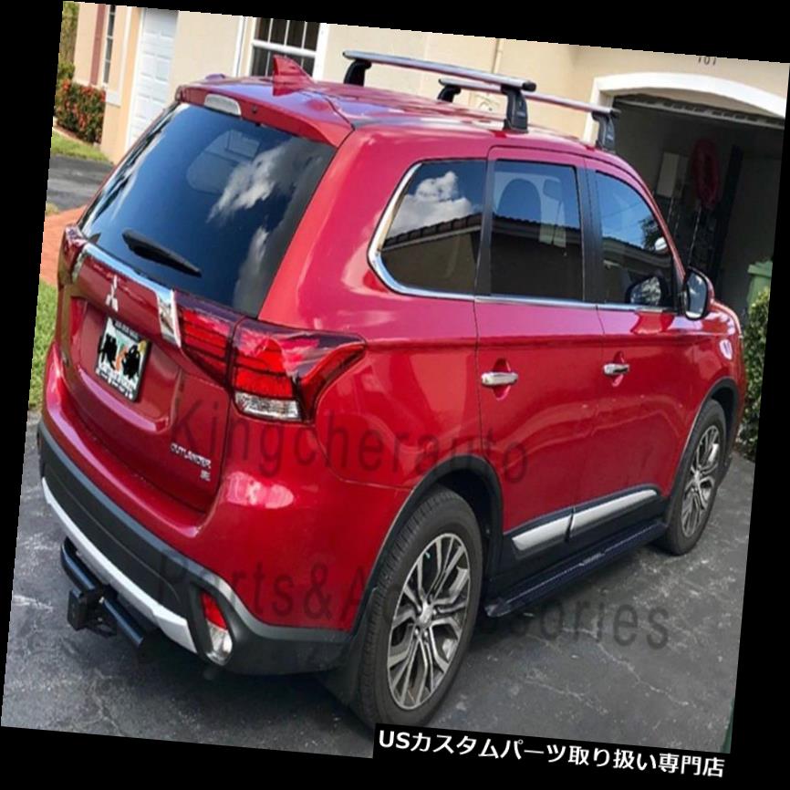 サイドステップ 2PcsランニングボードサイドステップNerfバーは三菱アウトランダー2013-2019に適合 2Pcs running board side step Nerf bar fits for Mitsubishi Outlander 2013-2019 【並行輸入品】